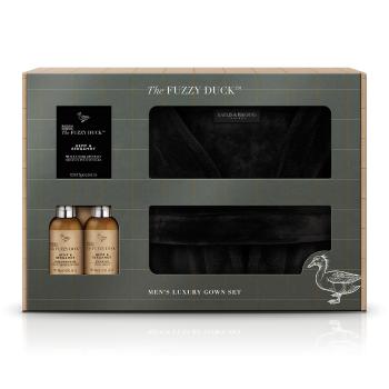 Baylis & Harding Set de îngrijire corporală cu halat de baie pentru bărbați Cânepă și bergamotă 4 buc