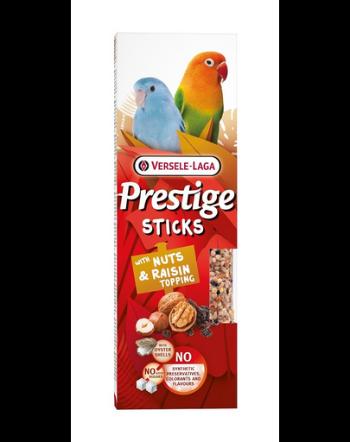 VERSELE-LAGA Prestige Sticks 2 batoane papagali mici cu nuci si stafide 60g