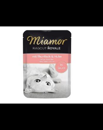 MIAMOR Ragout Royal plicuri in sos pentru pisici 24x100 g ton si pui, rata si pui