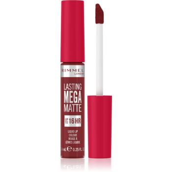 Rimmel Lasting Mega Matte ruj lichid mat, cu textură lejeră 16 de ore culoare Ruby Passion 7,4 ml