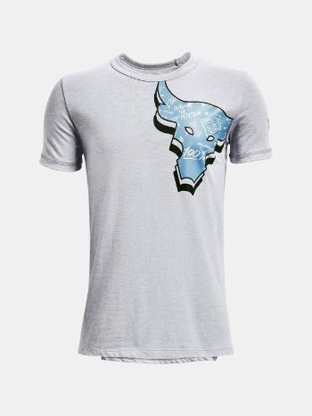 Under Armour UA Project Rock SMS SS Tricou pentru copii Gri