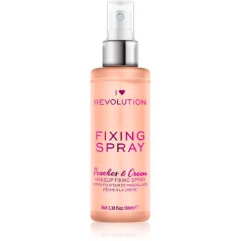 I Heart Revolution Fixing Spray fixator make-up cu parfum Peaches & Cream 100 ml