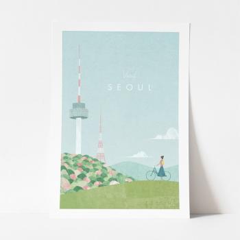 Poster Travelposter Seoul, A3