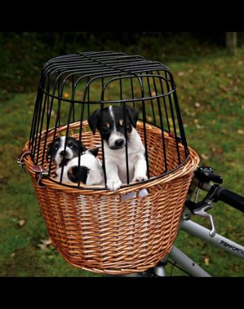 TRIXIE Cos transport pentru bicicleta, din rachita