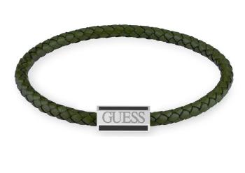 Guess Brățară verde din piele Acapulco JUMB02142JWSTDGS