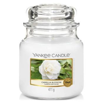 Yankee Candle Lumânare aromatică Medie Classic Camellia Blossom 411 g