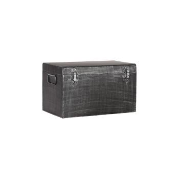 Cutie metalică pentru depozitare LABEL51, lungime 30 cm, negru