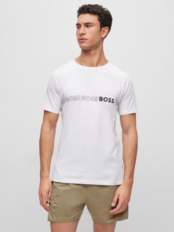 BOSS Tricou Alb