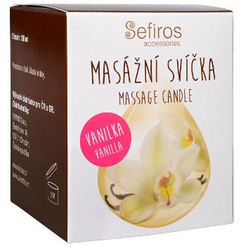 Sefiros Lumânare de lux pentru masaj corporal Vanilla (Massage Candle) 120 ml
