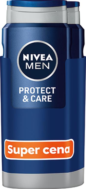 Nivea Gel de duș pentru bărbați Protect & Care 2 x 500 ml