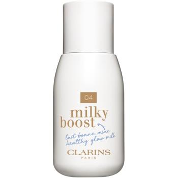 Clarins Milky Boost lotiune nuantatoare pentru uniformizarea nuantei tenului culoare 04 Milky Auburn 50 ml