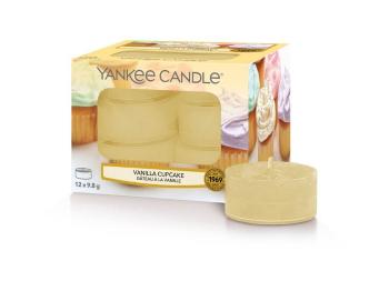 Yankee Candle Lumânări aromatice de ceai Vanilla Cupcake 12 x 9,8 g