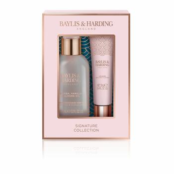 Baylis & Harding Set cu parfum de corp și balsam de buze Ulei de jojoba, vanilie și de migdale