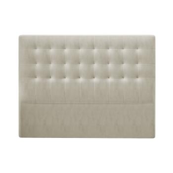 Tăblie pentru pat cu tapițerie de catifea Windsor & Co Sofas Athena, 200 x 120 cm, bej
