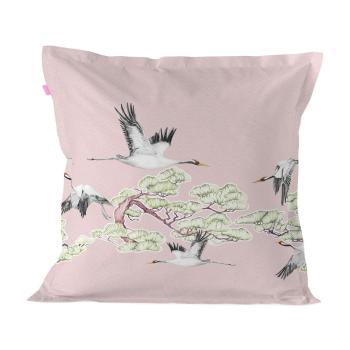 Față de pernă din bumbac Happy Friday Basic Cover Cushion Cranes, 60 x 60 cm