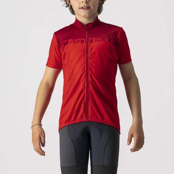 
                 CASTELLI Tricou de ciclism cu mânecă scurtă - NEO PROLOGO KIDS - roșu  
            