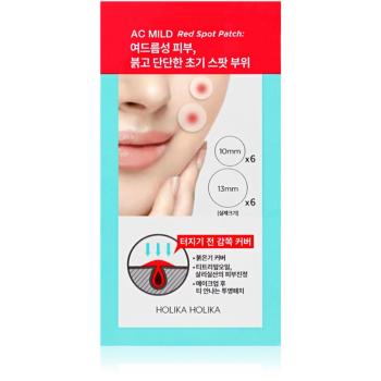 Holika Holika AC Mild Red Spot plasturi pentru piele problematică impotriva acneei 12 buc