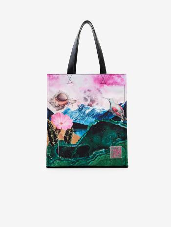 Desigual Paisaje Surreal Shopper Geantă Roz