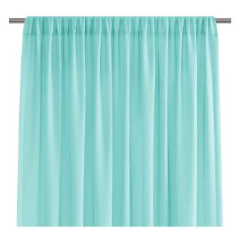 Perdea AmeliaHome Voile Pleat, 140 x 270 cm, turcoaz