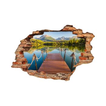 Autocolant Ambiance Panorama Mountain Lake, 60 x 90 cm