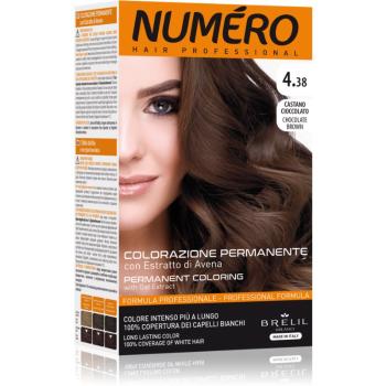 Brelil Professional Permanent Coloring culoare par culoare 4.38 Chocolate Brown 125 ml