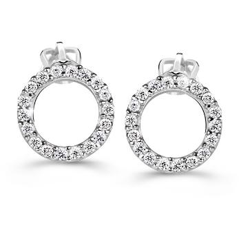 Cutie Diamonds Cercei de lux din aur alb cu diamante  DZ60240-30-00-X-2