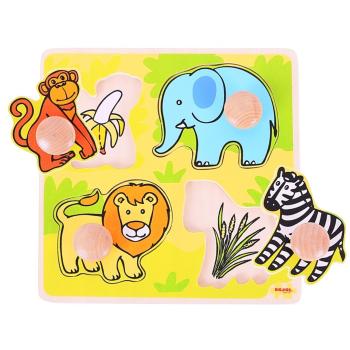 Bigjigs Toys primul meu puzzle de safari