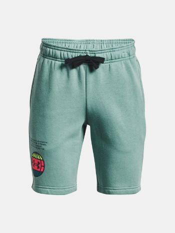 Under Armour UA Rival Fleece Anaml Pantaloni scurţi pentru copii Verde