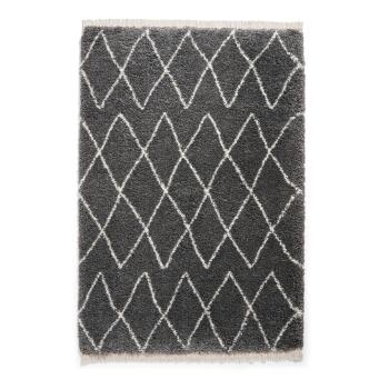 Covor gri închis 200x290 cm Boho – Think Rugs