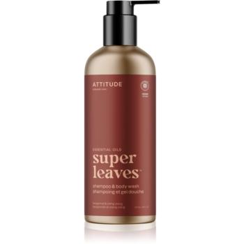 Attitude Super Leaves Bergamot & ylang-ylang gel de dus si sampon 2in1 473 ml