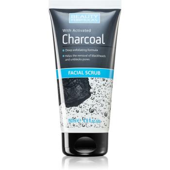 Beauty Formulas Charcoal exfoliant facial cu cărbune activ 150 ml
