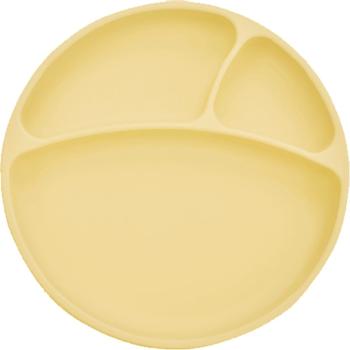 Minikoioi Suction Plate farfurie compartimentată cu ventuză Yellow 1 buc