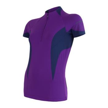 femeiesc ciclism jersey Sensor CYKLO RACE violet / întuneric albastru 17100084