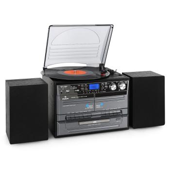 Auna Sistem Stereo Hi-Fi,Vinyl/CD/MP3 USB SD,casetă