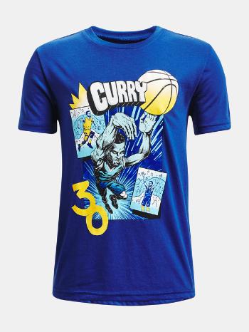 Under Armour UA Curry Comic Book SS Tricou pentru copii Albastru