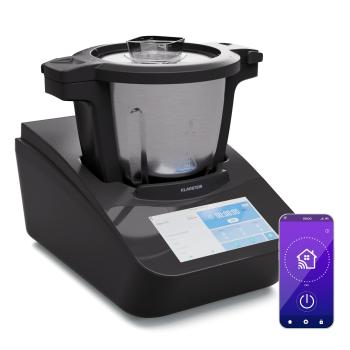 Klarstein Aria Grande Smart, robot de bucătărie, 1700 W, 4,7 l, control prin aplicație, atașament pentru abur, display TFT de 7'