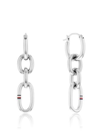 Tommy Hilfiger Cercei moderni din oțel Contrast Link Chain 2780787