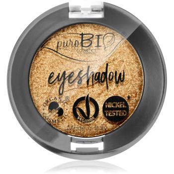 puroBIO Cosmetics Compact Eyeshadows fard ochi culoare 24 Gold 2,5 g