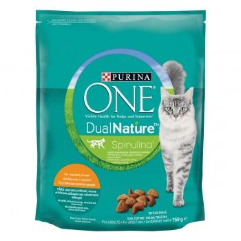 PURINA One DualNature, Pui, hrană uscată pisici adulte, 750g