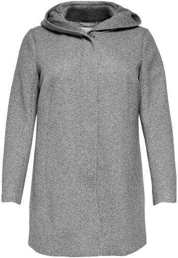 ONLY CARMAKOMA Palton pentru femei CARSEDON 15191768 Light Grey Melange 5XL/6XL