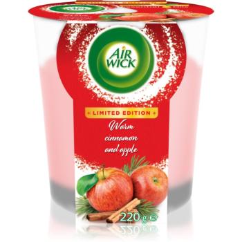 Air Wick Essential Oils Warm Cinnamon and Apple XXL lumânare parfumată 220 g