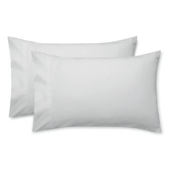 Set 2 fețe de pernă din bumbac satinat Bianca Standard Luxury, 50 x 75 cm, gri