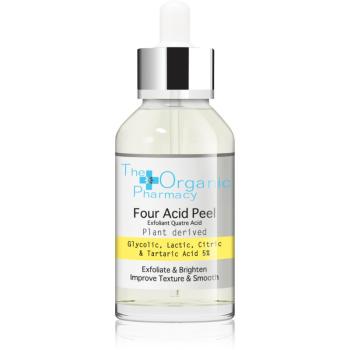 The Organic Pharmacy Four Acid Peel serum cu efect exfoliant pentru o piele mai luminoasa 30 ml