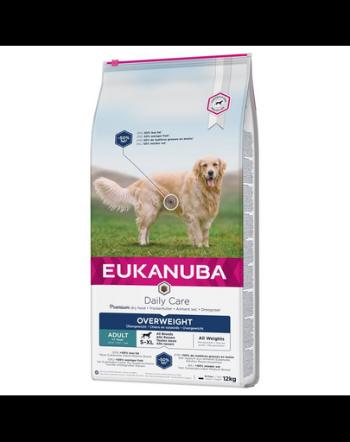 EUKANUBA Daily Care Overweight Adult Dog 12 kg Hrana caini supraponderali pentru pierderea in greutate