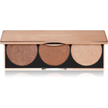 Nude by Nature Contour Palette Patela pentru conturul fetei 3x4 g