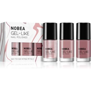 NOBEA Day-to-Day set de lacuri de unghii Pink Petals culoare