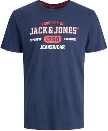 Jack&Jones Tricou pentru bărbați JJSTAMP Regular Fit 12211446 Navy Blazer S