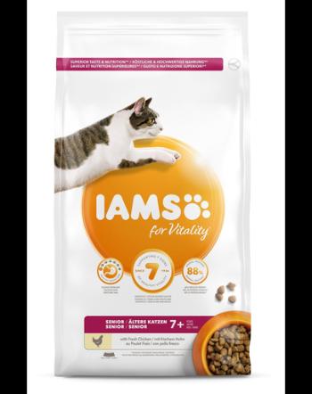 IAMS For Vitality Hrana uscata pentru pisici seniori/castrate Mix de arome 100g