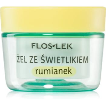 FlosLek Laboratorium Eye Care Gel pentru   jurul ochilor cu un luminator și mușețel 10 g