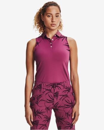 Under Armour Iso-Chill Sleeveless Polo tricou Roz